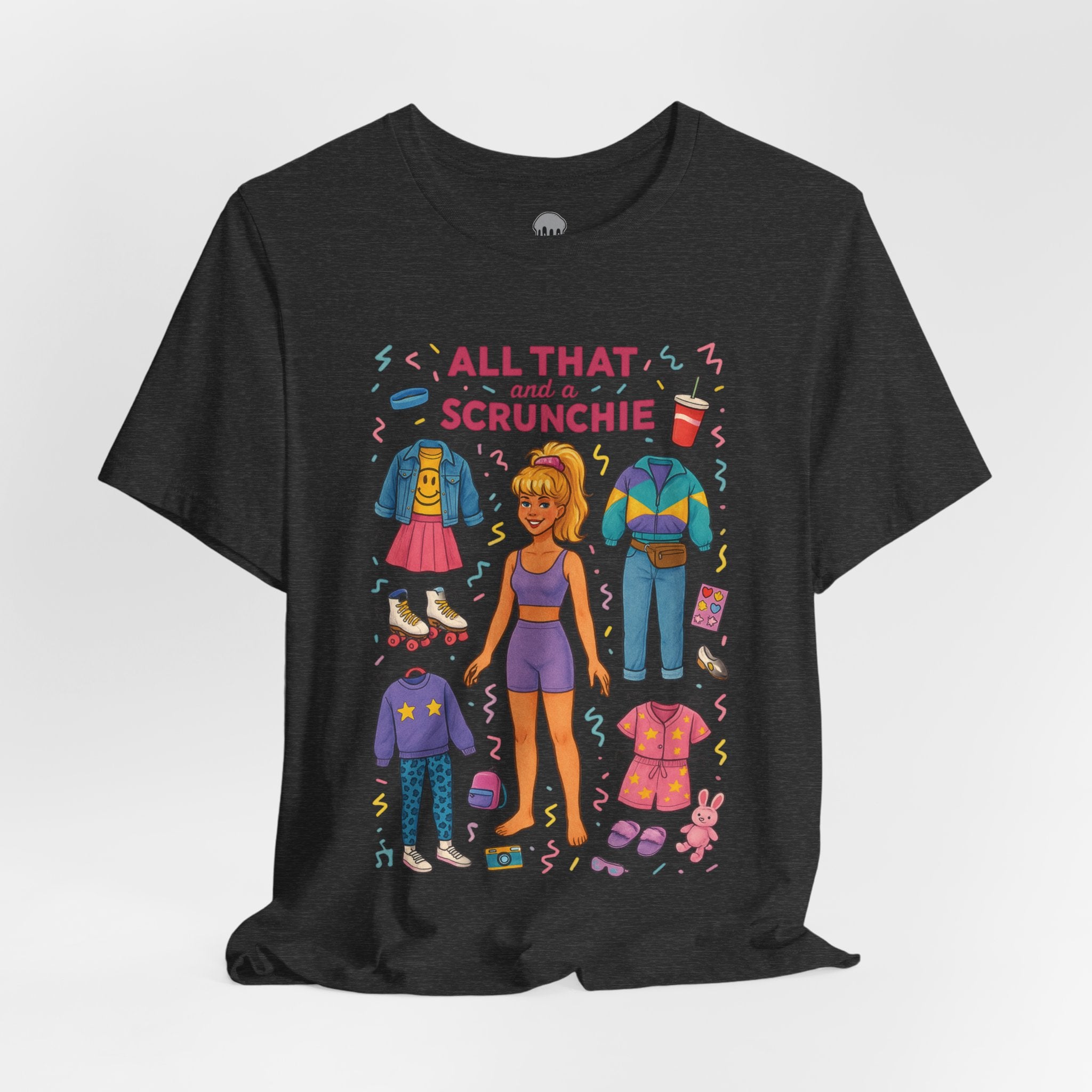 1980s scrunchie girl paperdoll Graphic Tee