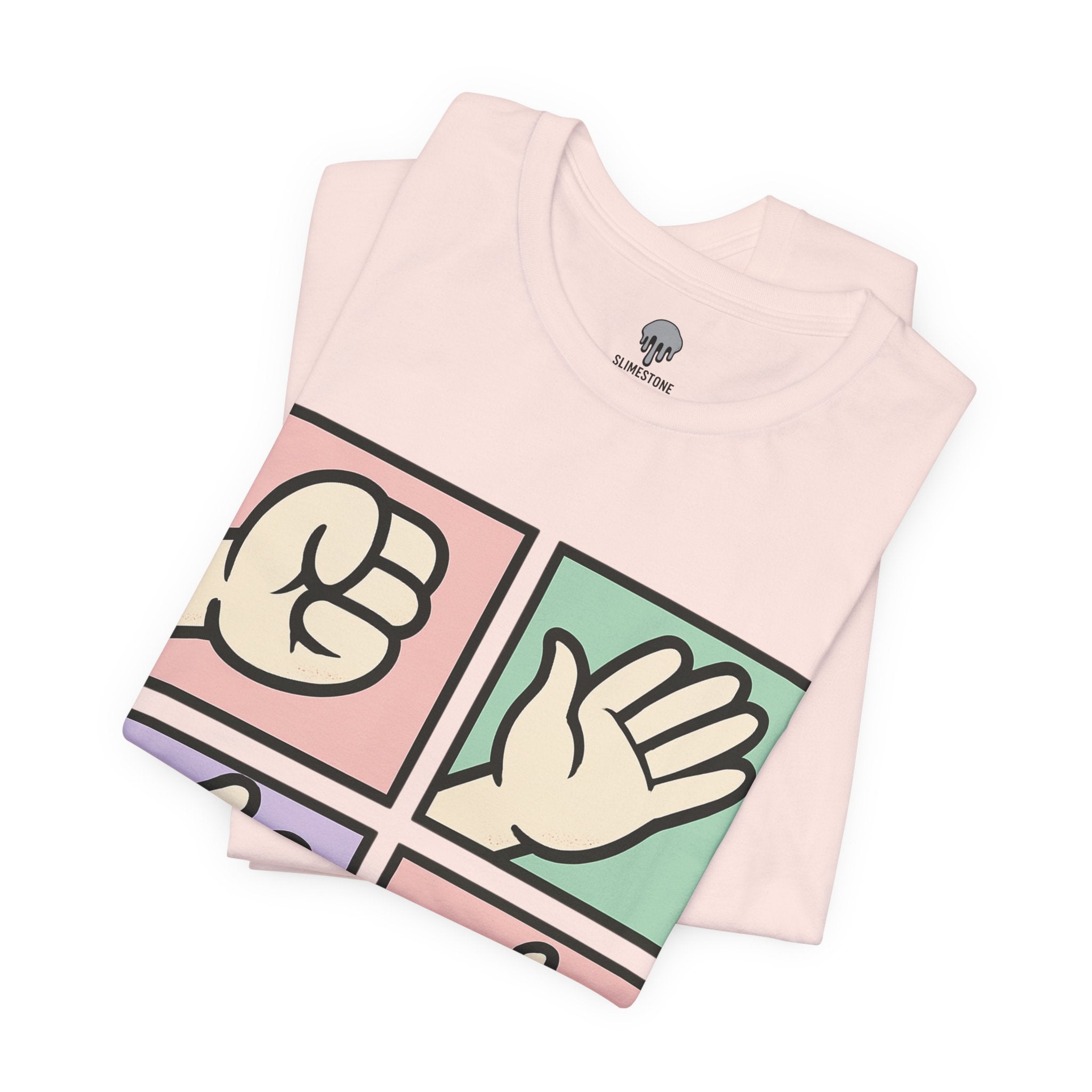 Y2K, rock, paper, pastel Graphic Tee