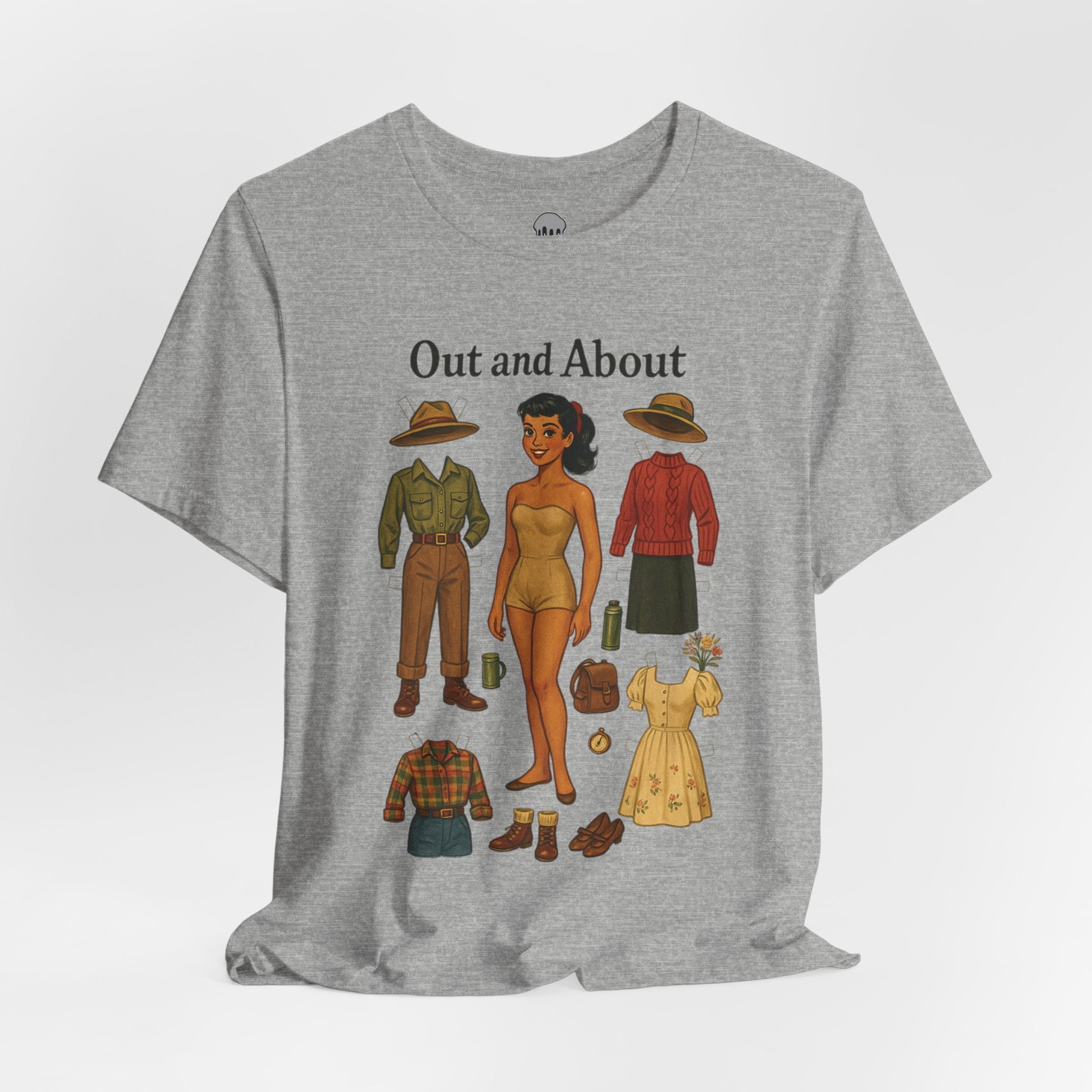 outdoorsy gal paperdoll Graphic Tee