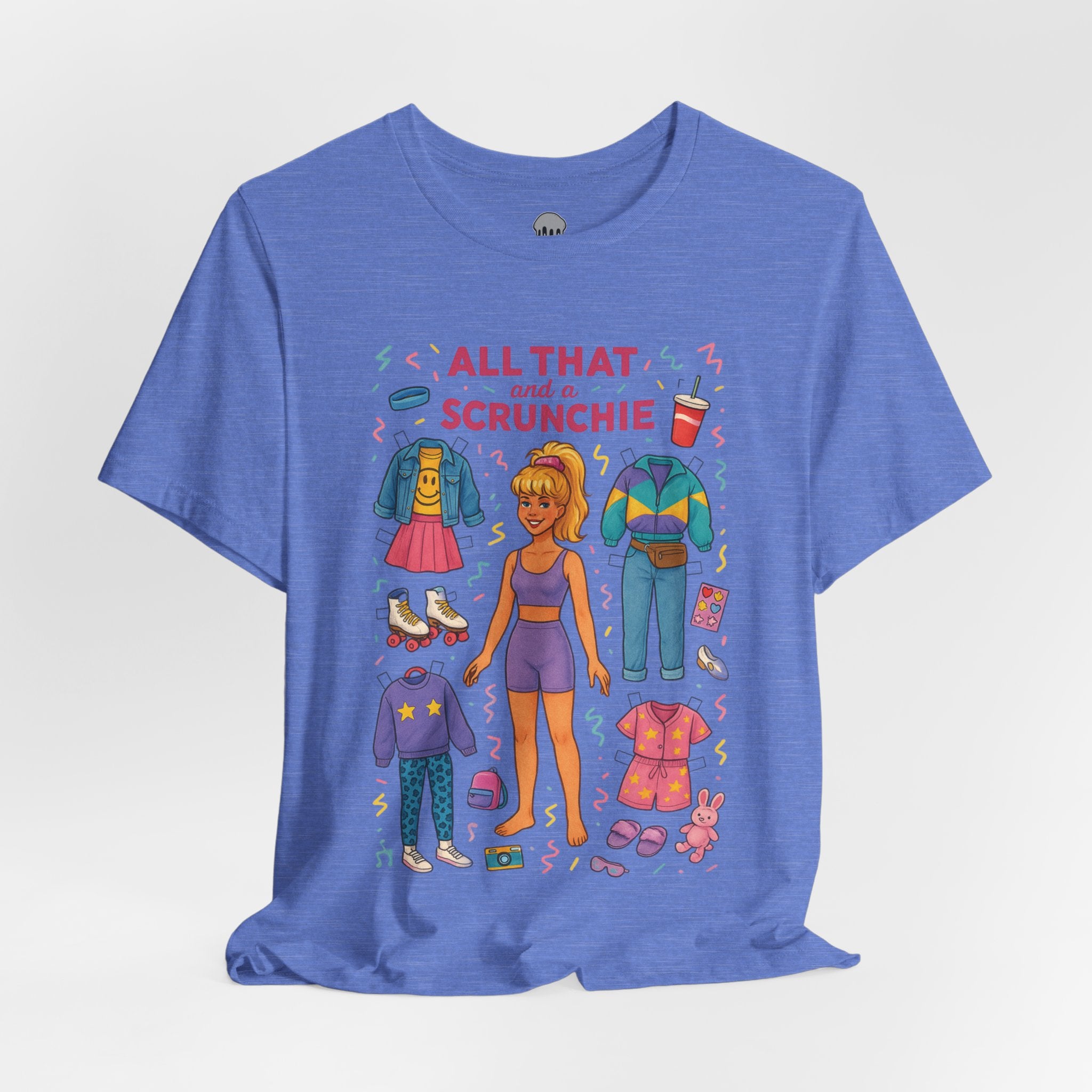 1980s scrunchie girl paperdoll Graphic Tee