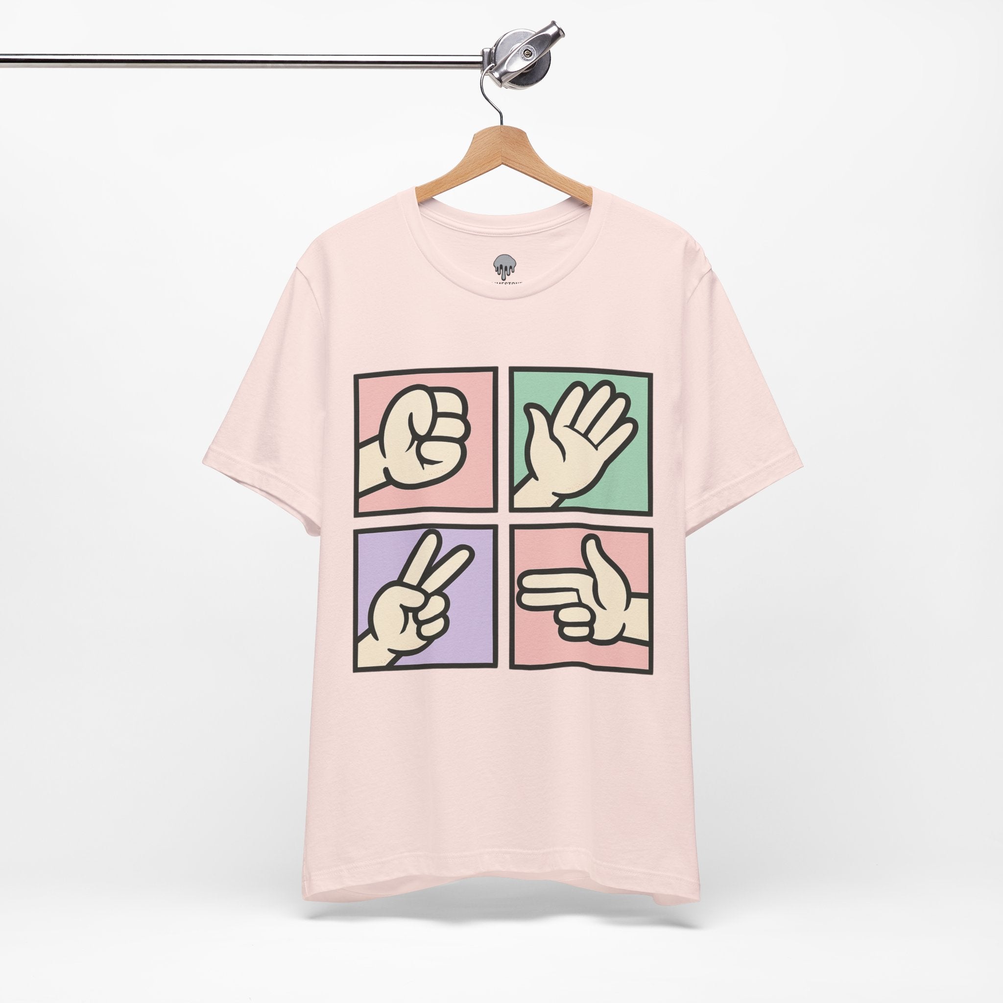 Y2K, rock, paper, pastel Graphic Tee