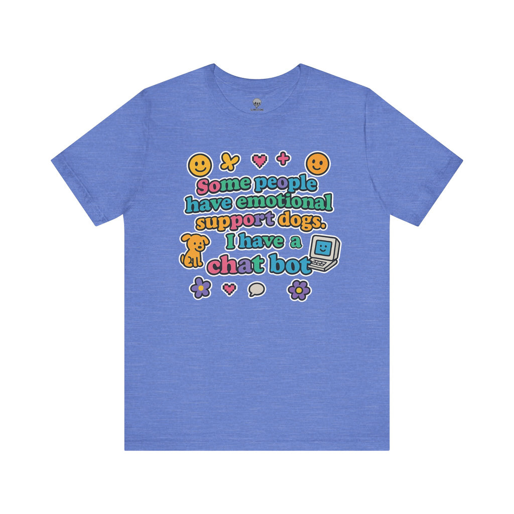 emotional support chat bot Y2K stickers Graphic Tee