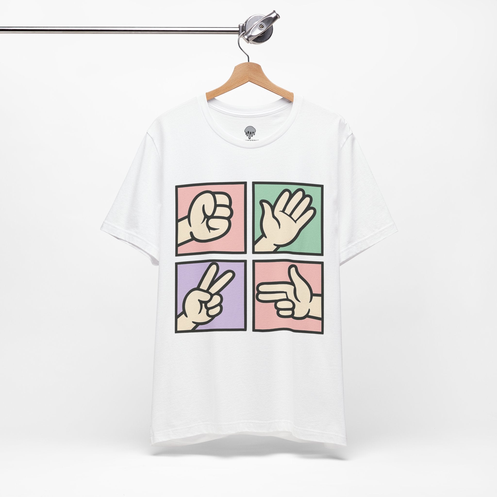 Y2K, rock, paper, pastel Graphic Tee